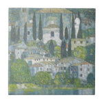 Gustav Klimt - Church in Cassone Art work Tile<br><div class="desc">Gustav Klimt - Church in Cassone Art work</div>