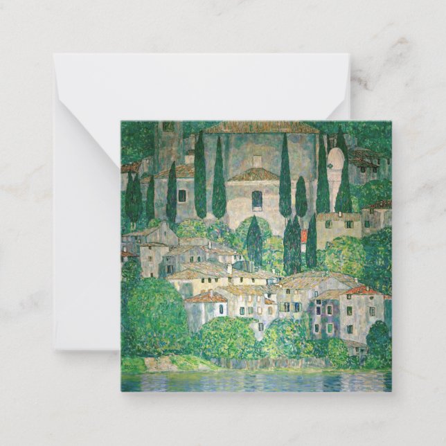 Gustav Klimt - Church in Cassone Card (Front)