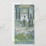 Gustav Klimt - Church In Cassone Holiday Card<br><div class="desc">Gustav Klimt - Church In Cassone,  1913</div>