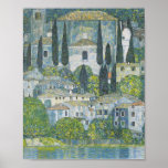 Gustav Klimt - Church In Cassone Poster<br><div class="desc">Gustav Klimt - Church In Cassone,  1913</div>