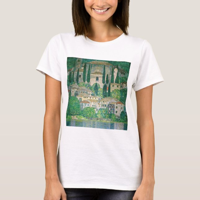 Gustav Klimt - Church in Cassone T-Shirt (Front)