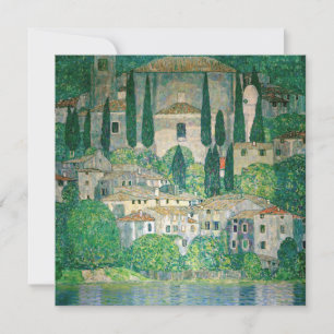 Gustav Klimt - Church in Cassone Thank You Card