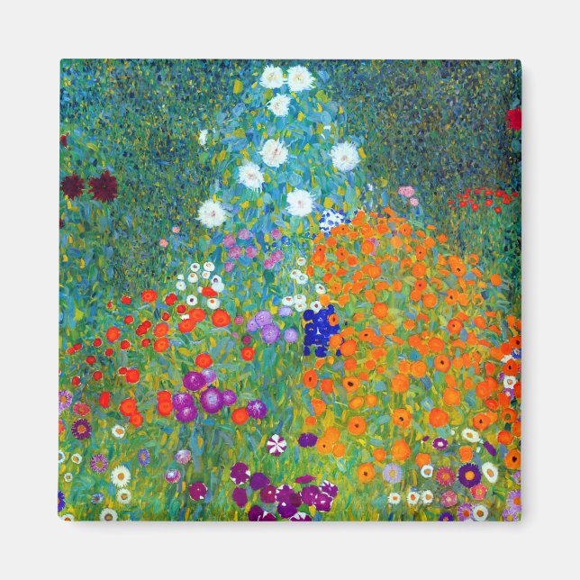Gustav Klimt Cottage Garden Magnet (Front)