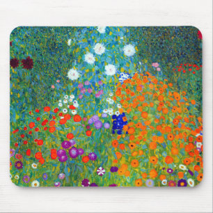 Gustav Klimt Cottage Garden Mouse Pad
