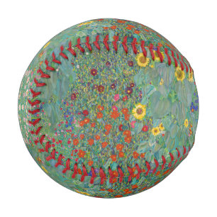 Gustav Klimt - Country Garden with Sunflowers Baseball