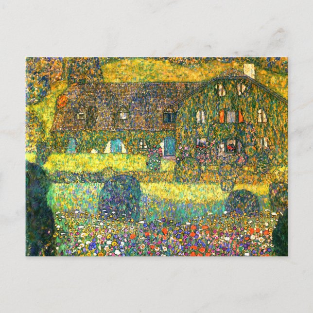 Gustav Klimt: Country House at the Attersee Postcard (Front)