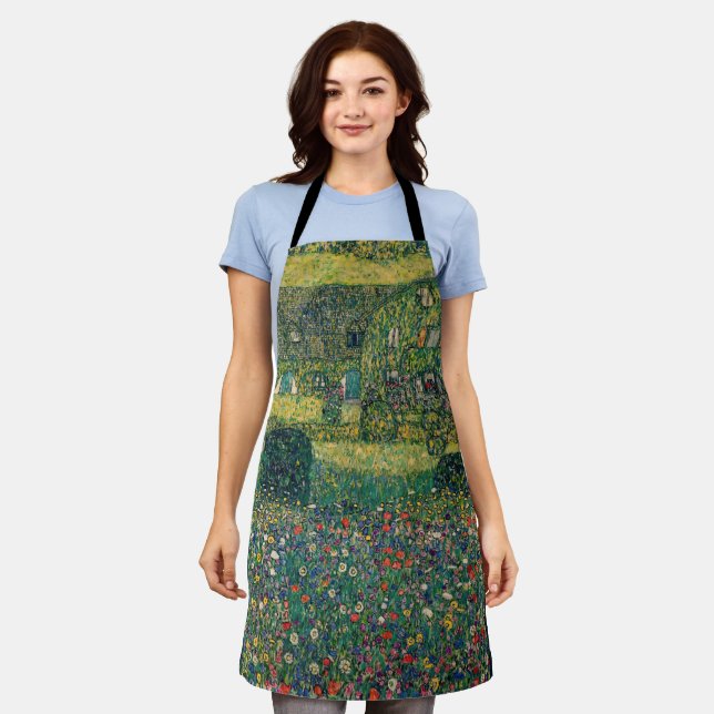 Gustav Klimt - Country House by the Attersee Apron (Worn)