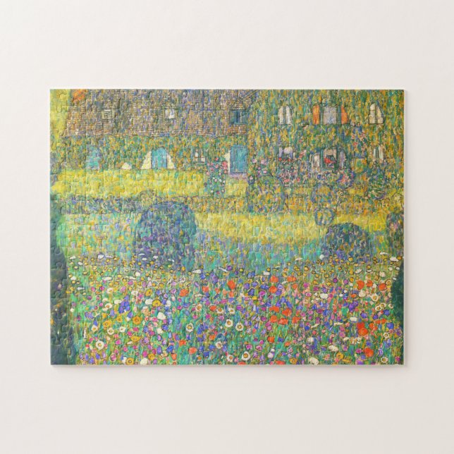 Gustav Klimt Country House by the Attersee Puzzle (Horizontal)