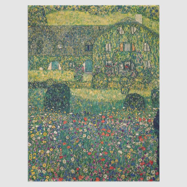 Gustav Klimt - Country House by the Attersee Tissue Paper (Creator Uploaded)