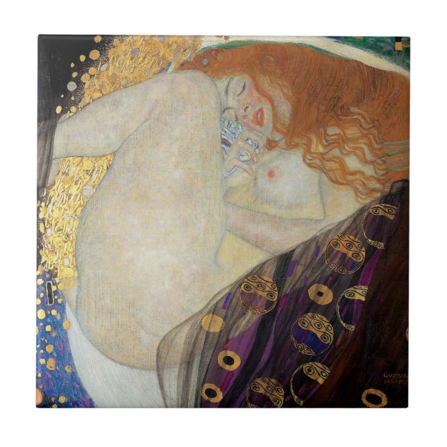 Gustav Klimt - Danae Tile (Front)