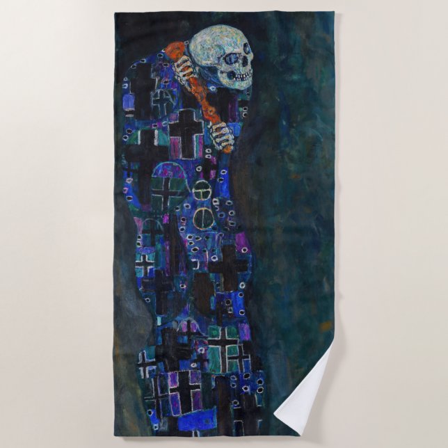 Gustav Klimt - Death and Life Beach Towel (Front)