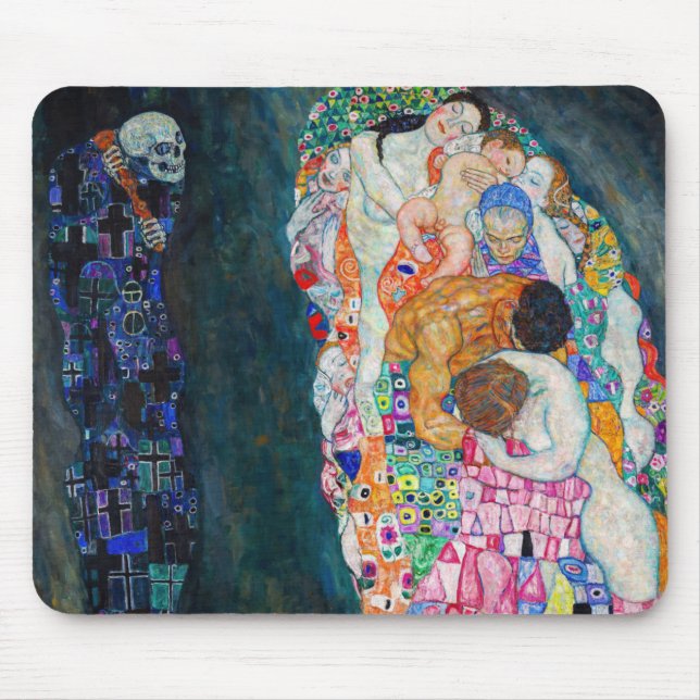 Gustav Klimt - Death and Life Mouse Pad (Front)