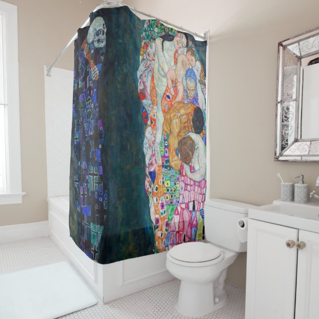 Gustav Klimt - Death and Life Shower Curtain (In Situ)