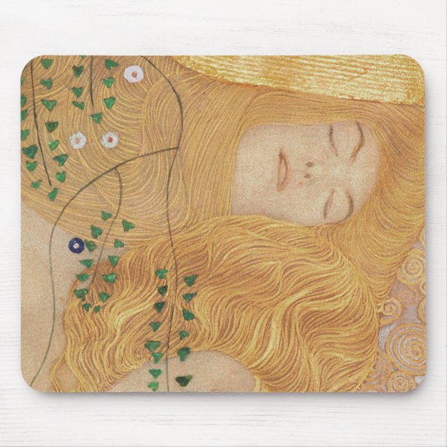 Gustav Klimt | Detail of Water Serpents I Mouse Pad (Front)