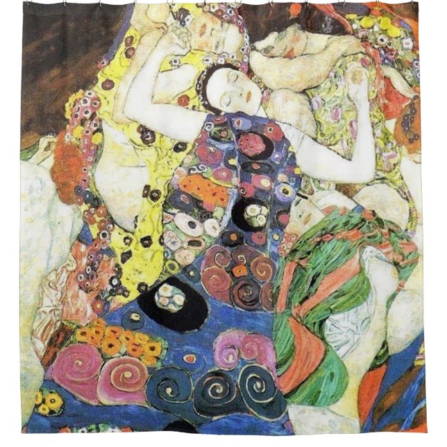 Gustav Klimt Die Jungfrauen Shower Curtain (Front)