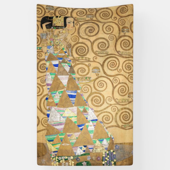 Gustav Klimt - Expectation, Stoclet Frieze Banner (Vertical)