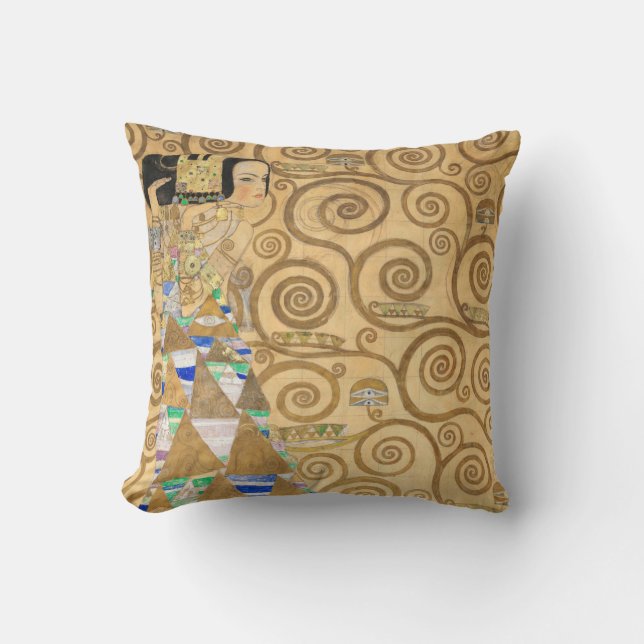 Gustav Klimt - Expectation, Stoclet Frieze Cushion (Front)