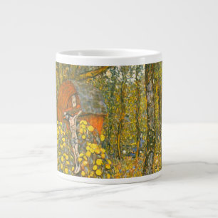 Gustav Klimt Farm Garden with Crucifix Large Coffee Mug