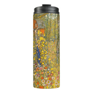 Gustav Klimt Farm Garden with Crucifix Thermal Tumbler