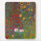 Gustav Klimt Farm Garden with Sunflowers Mouse Pad