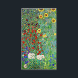Gustav Klimt Farm Garden With Sunflowers Painting Business Card<br><div class="desc">Gustav Klimt Farm Garden With Sunflowers Floral Vintage Art Nouveau Painting</div>