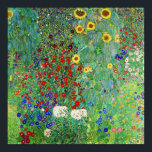 Gustav Klimt Farm Garden With Sunflowers Painting Poster<br><div class="desc">Gustav Klimt Farm Garden With Sunflowers Floral Vintage Art Nouveau Painting</div>