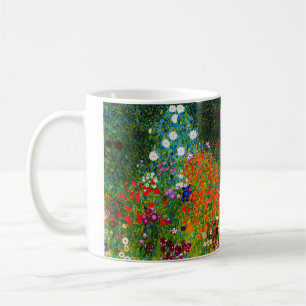 Gustav Klimt , "Farmhouse garden" coffee mug