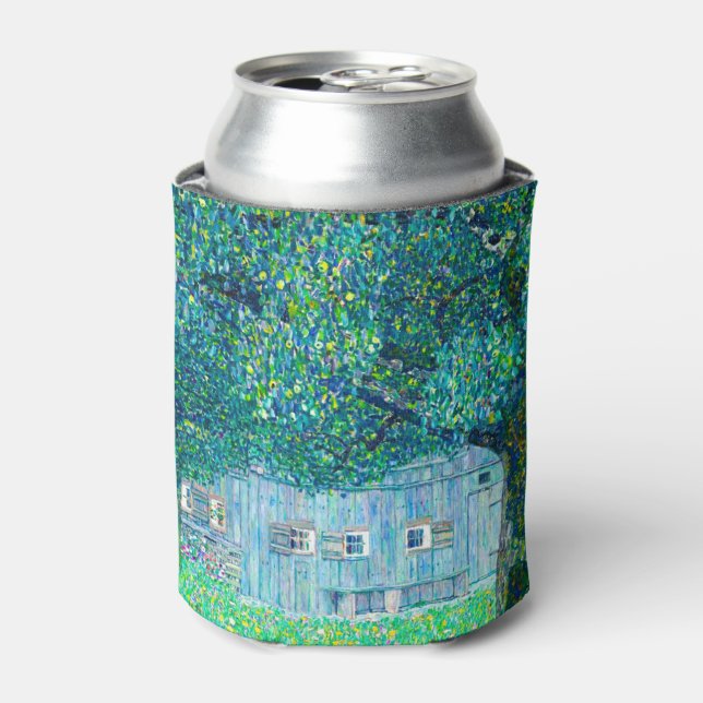 Gustav Klimt Farmhouse in Upper Austria Can Cooler (Can Front)