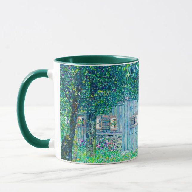 Gustav Klimt Farmhouse in Upper Austria Mug (Left)