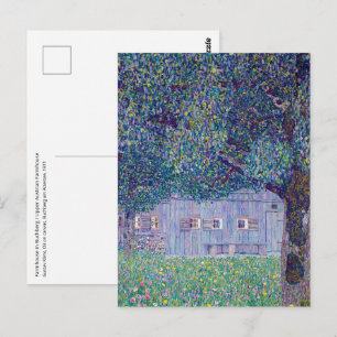 Gustav Klimt - Farmhouse in Upper Austria Postcard