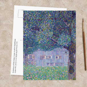 Gustav Klimt - Farmhouse in Upper Austria Postcard