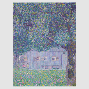 Gustav Klimt - Farmhouse in Upper Austria Tissue Paper
