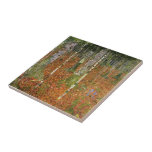 Gustav Klimt- Farmhouse with Birch Trees Tile<br><div class="desc">This Art Nouveau (Modern) landscape masterpiece titled, Farmhouse with Birch Trees is made by the famous painter, Gustav Klimt using oil on canvas in 1903. Gustav Klimt was an Austrian symbolist painter and one of the most prominent members of the Vienna Secession movement. Klimt is noted for his paintings, murals,...</div>