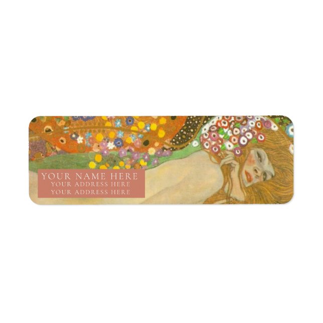 GUSTAV KLIMT FINE ART RETURN ADDRESS LABEL (Front)