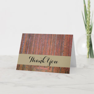 Gustav Klimt Fir Forest Tannenwald Red Trees Thank You Card