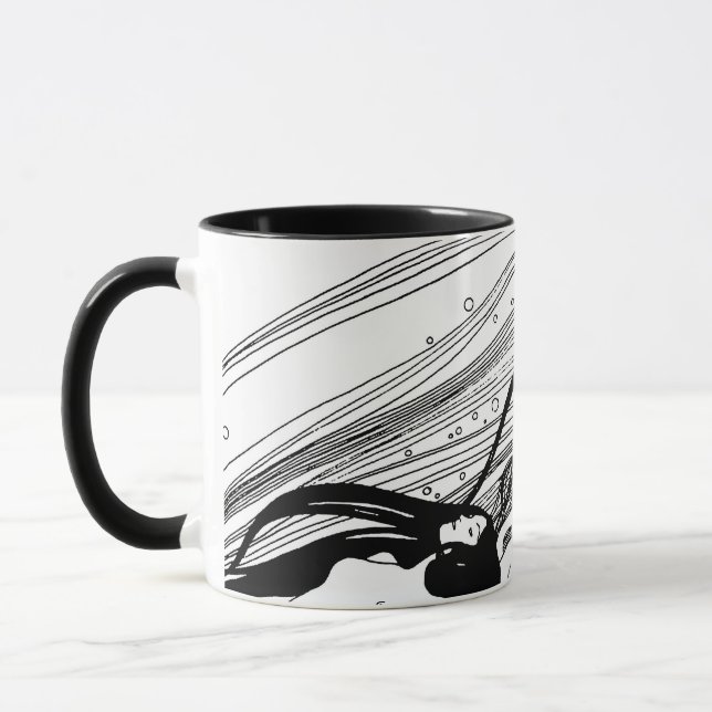 Gustav Klimt - Fish Blood Surreal Japanese Art Mug (Left)