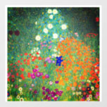 Gustav Klimt Flower Garden<br><div class="desc">Window Cling featuring Gustav Klimt’s oil painting Flower Garden (1906). A beautiful garden of purple,  red,  white,  blue,  and orange flowers. A great gift for fans of Art Nouveau and Austrian art.</div>