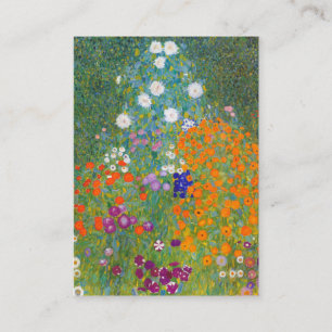 Gustav Klimt: Flower Garden Business Card