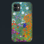 Gustav Klimt Flower Garden Case-Mate iPhone Case<br><div class="desc">A cottage or farmhouse flower garden as painted by Gustav Klimt.</div>