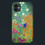 Gustav Klimt Flower Garden Case-Mate iPhone Case<br><div class="desc">iPhone Case featuring Gustav Klimt’s oil painting Flower Garden (1906). A beautiful garden of purple,  red,  white,  blue,  and orange flowers. A great gift for fans of Art Nouveau and Austrian art.</div>