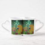 Gustav Klimt Flower Garden Coffee Mug Set<br><div class="desc">Coffee Mug Set featuring Gustav Klimt’s oil painting Flower Garden (1906). A beautiful garden of purple,  red,  white,  blue,  and orange flowers. A great gift for fans of Art Nouveau and Austrian art.</div>