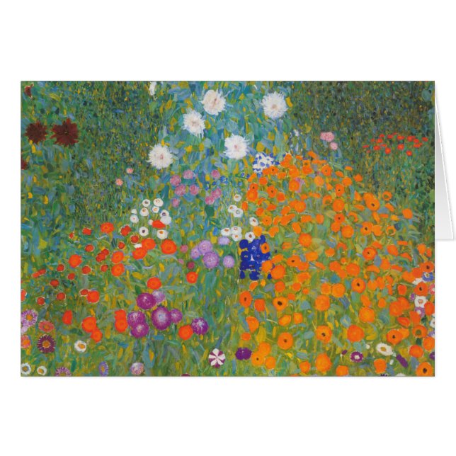 Gustav Klimt Flower Garden Cottage Nature (Front Horizontal)