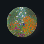 Gustav Klimt Flower Garden Cottage Nature 6 Cm Round Badge<br><div class="desc">A beautiful garden painting - this is a classic painting by Gustav Klimt,  called Cottage Garden,  or Bauergarten,  1907,  which is a close up of a flower garden,  a colorful floral painting.</div>
