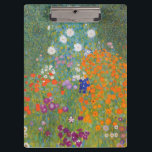 Gustav Klimt Flower Garden Cottage Nature Clipboard<br><div class="desc">A beautiful garden painting - this is a classic painting by Gustav Klimt,  called Cottage Garden,  or Bauergarten,  1907,  which is a close up of a flower garden,  a colourful floral painting.</div>