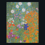 Gustav Klimt Flower Garden Cottage Nature Faux Canvas Print<br><div class="desc">A beautiful garden painting - this is a classic painting by Gustav Klimt,  called Cottage Garden,  or Bauergarten,  1907,  which is a close up of a flower garden,  a colourful floral painting.</div>