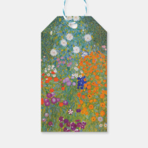 Gustav Klimt Flower Garden Cottage Nature Gift Tags