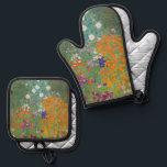 Gustav Klimt Flower Garden Cottage Nature Oven Mitt & Pot Holder Set<br><div class="desc">A beautiful garden painting - this is a classic painting by Gustav Klimt,  called Cottage Garden,  or Bauergarten,  1907,  which is a close up of a flower garden,  a colourful floral painting.</div>