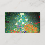 Gustav Klimt Flower Garden Enclosure Card<br><div class="desc">Enclosure Cards featuring Gustav Klimt’s oil painting Flower Garden (1906). A beautiful garden of purple,  red,  white,  blue,  and orange flowers. A great gift for fans of Art Nouveau and Austrian art.</div>