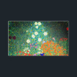 Gustav Klimt Flower Garden Enclosure Card<br><div class="desc">Enclosure Cards featuring Gustav Klimt’s oil painting Flower Garden (1906). A beautiful garden of purple,  red,  white,  blue,  and orange flowers. A great gift for fans of Art Nouveau and Austrian art.</div>