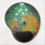 Gustav Klimt Flower Garden Gel Mouse Pad<br><div class="desc">Gel Mouse Pad featuring Gustav Klimt’s oil painting Flower Garden (1906). A beautiful garden of purple,  red,  white,  blue,  and orange flowers. A great gift for fans of Art Nouveau and Austrian art.</div>